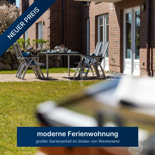 VON POLL SYLT  - Wohnung kaufen in Sylt - Moderne Ferienwohnung mit Gartenanteil in ruhiger Lage