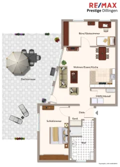 Wallerfangen Grundriss - Wohnung mieten in Wallerfangen - Vermietet! Exklusives Penthouse in Wallerfangen"Alte Gärtnerei", ca. 128m² inkl. Dachterrasse +Stellplatz