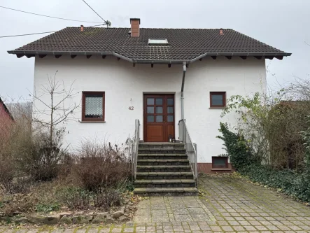 Vorderansicht - Haus kaufen in Wadern - Lockweiler: Einfamilienhaus im Landhausstil mit Einliegerwohnung und großem, eingewachsenem Garten