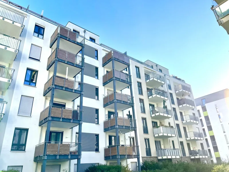Außenansicht - Wohnung kaufen in Frankfurt am Main - Großzügig aufgeteiltes Wohnerlebnis im 2015 erbauten Neubaugebiet im Frankfurter Gallusviertel