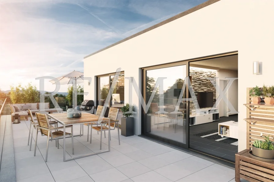 Terrasse Penthaus - Wohnung kaufen in Bad Camberg - 3 Zimmer Wohntraum!  KFW 40Jetzt einen Beratungstermin vereinbaren!