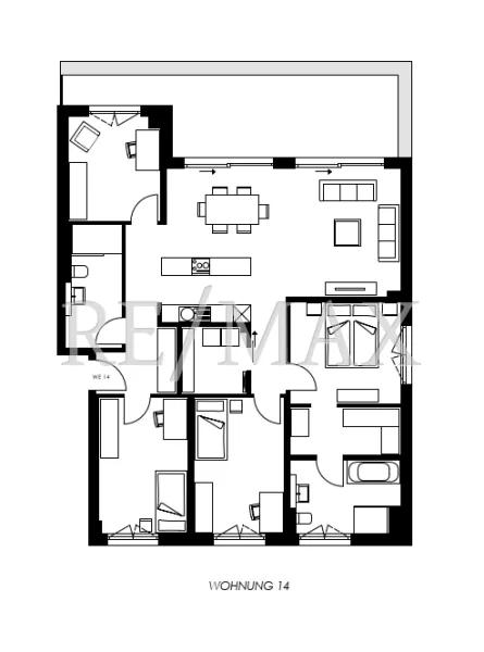 Grundriss_WE14 3. Etage Penthaus