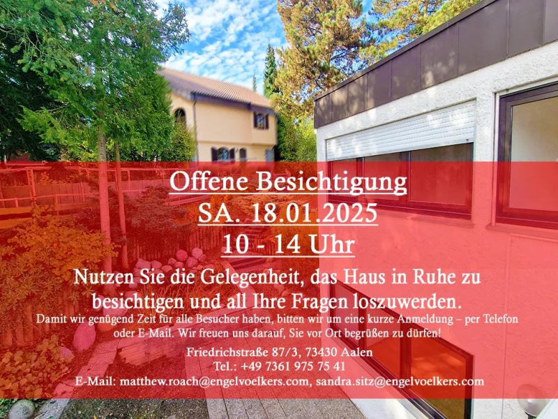  - Haus kaufen in Aalen - OFFENE BESICHTIGUNG  Samstag, 18.01.25 von 10 bis 14 Uhr - Zuhause finden leicht gemacht