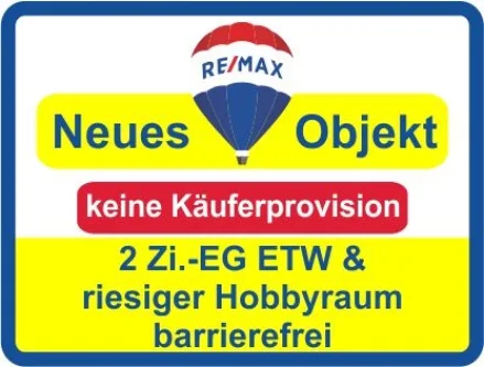 Neues Objekt - Wohnung kaufen in Kleinheubach - Kaufen Sie ab € 348,- mtl.*/ 2 Zi. EG-ETW & ca.36 m² großem Hobbyraum im UG !