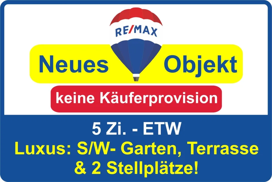 Neues Objekt ETW - Wohnung kaufen in Mainhausen / Zellhausen - Keine Käuferprovision! Kaufen Sie ab € 1.489,-mtl.*/ Einfach RIESIG! 5 Zi-ETW, sonnigem S/W-Garten!