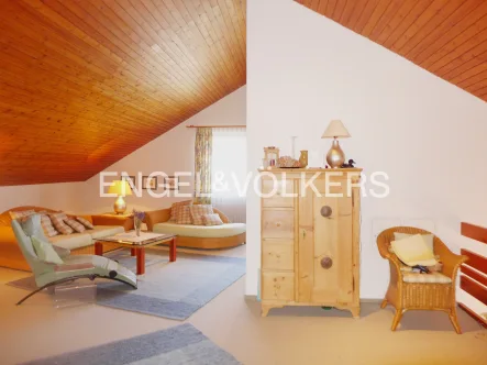 Großräumiges Zimmer im DG - Haus kaufen in Dettenhausen - Sackgassenlage • bestens gepflegtes Architektenhaus mit Loftcharakter