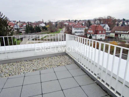 Ostausblick von der Dachterrasse - Wohnung mieten in Dußlingen - Edle 3-Zimmer-Penthouse-Whg. mit Terrasse • Auf Wunsch teilmöbliert