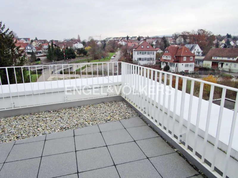 Ostausblick von der Dachterrasse - Wohnung mieten in Dußlingen - Edle 3-Zimmer-Penthouse-Whg. mit Terrasse • Auf Wunsch teilmöbliert