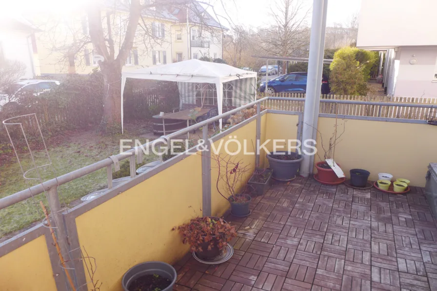 Balkon im EG in Südausrichtung