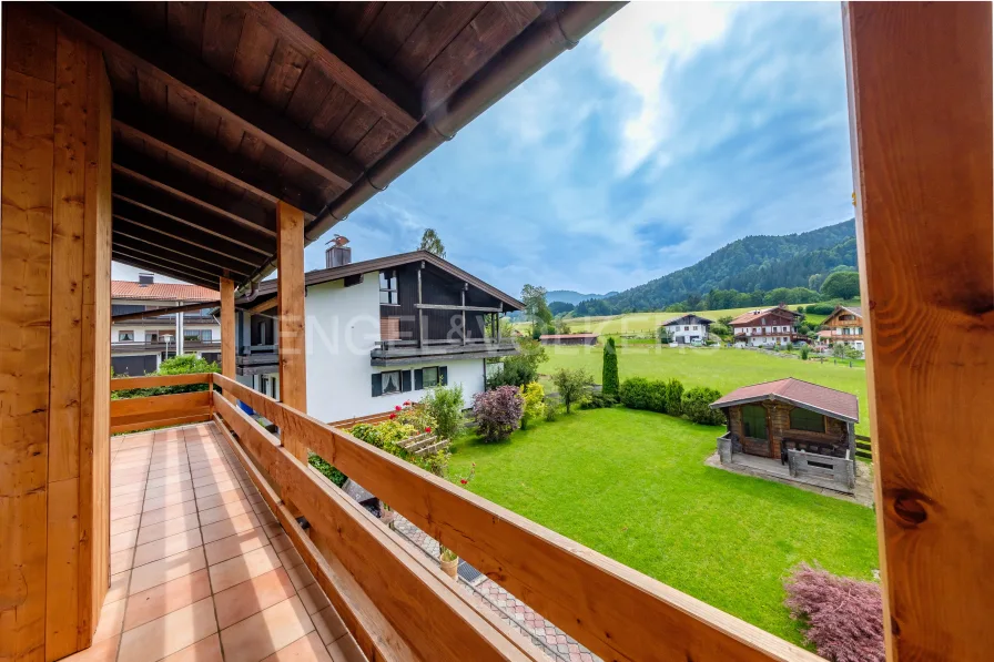 Balkon mit Blick ins Grüne