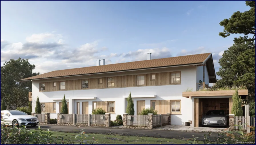 Ansicht - Haus kaufen in Dietramszell - ANKÜNGIGUNG:Neubau von drei exquisiten Reihenhäusern in Dietramszell