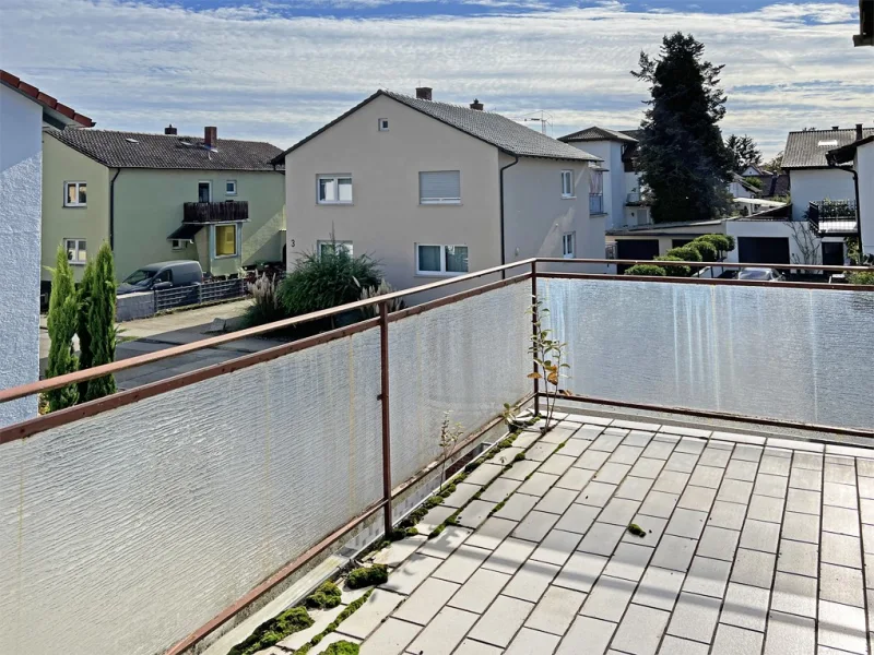 Der Balkon des Treppenhauses im Obergeschoss.