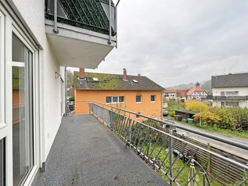 Balkon mit schönes Aussicht