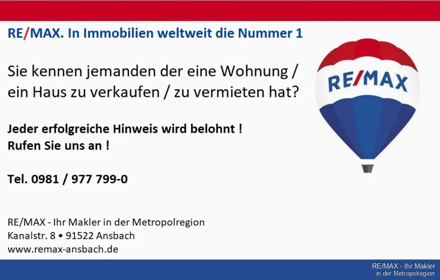 REMAX-Ihr Makler in der Metropolregion Ansbach