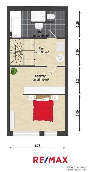 Grundriss_1.OG_Burgweg20_Oberasbach