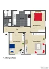 Grundriss Wohnung 1. Etage