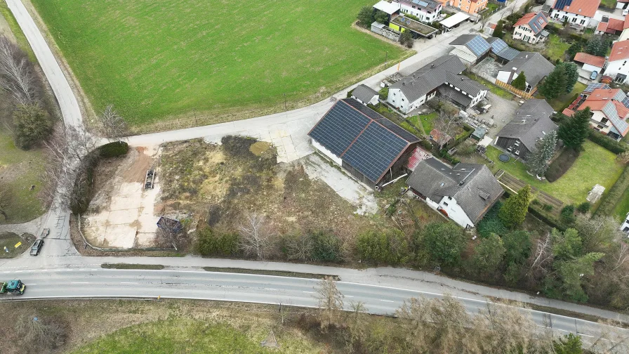 Drohnenaufnahme - Grundstück kaufen in Dorfen - Baugrundstück Wohnen? Gewerbe? oder Beides?