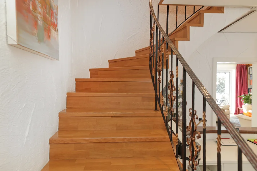 Die  Treppe ein "Hingucker"