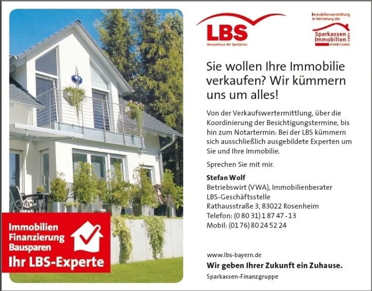 Immobilien verkaufen - sicher mit der LBS