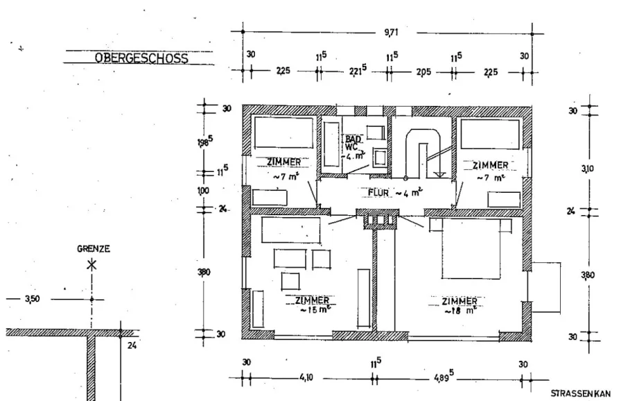 Grundriss Obergeschoss