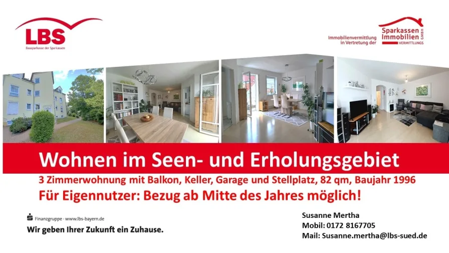 Folie1 - Wohnung kaufen in Wackersdorf - Schöner Wohnen im Seen- und Erholungsgebiet