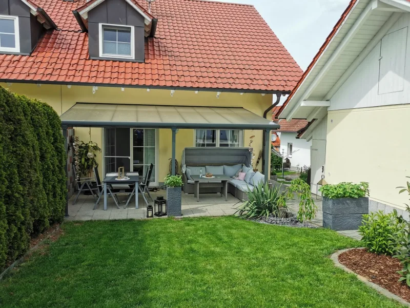 Terrasse - Haus kaufen in Frontenhausen - Schöne Doppelhaushälfte