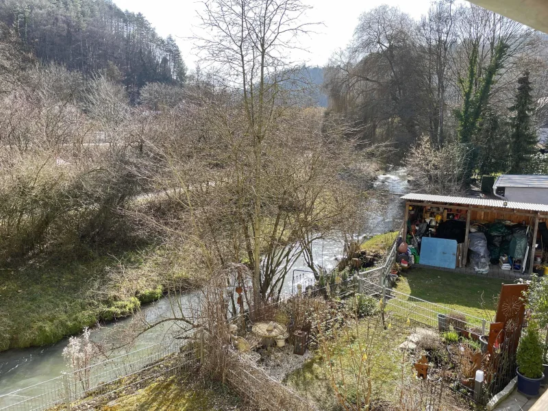 Ausblick in Garten