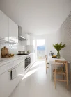 Visualisierte Küche mit Balkon