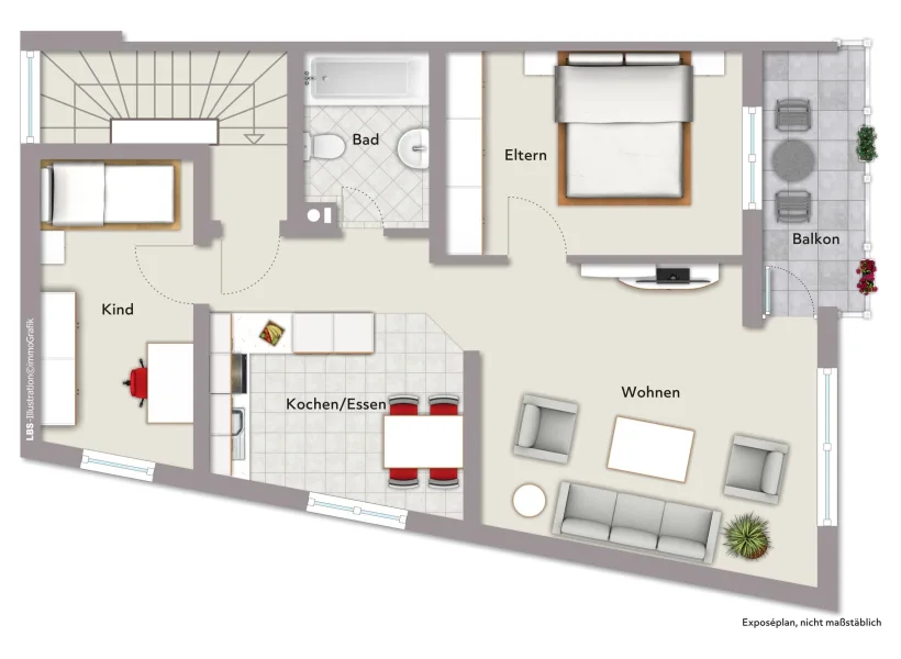 Grundriss Erd- und Obergeschoss Haus 2