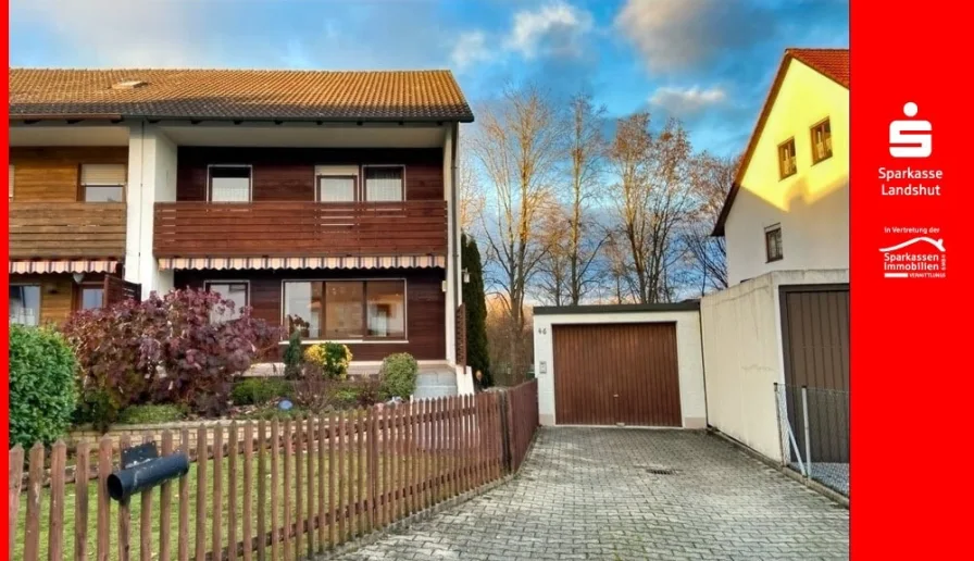 Titelbild mit rotem Rahmen - Haus kaufen in Landshut - Ideal für die junge Familie 