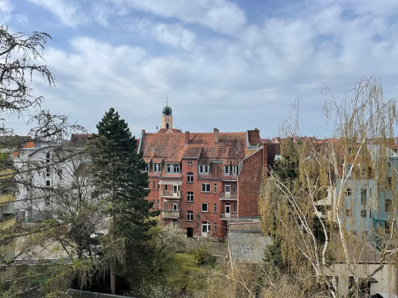 Blick vom Balkon