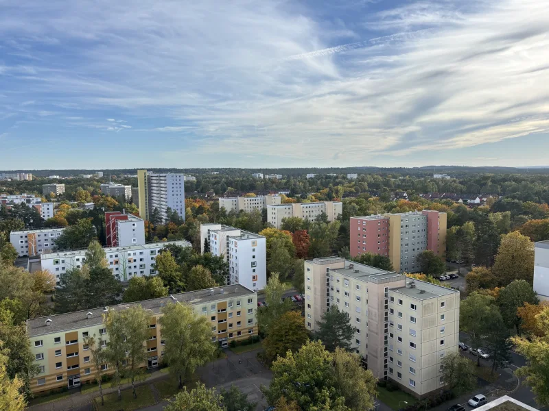 Blick vom Balkon