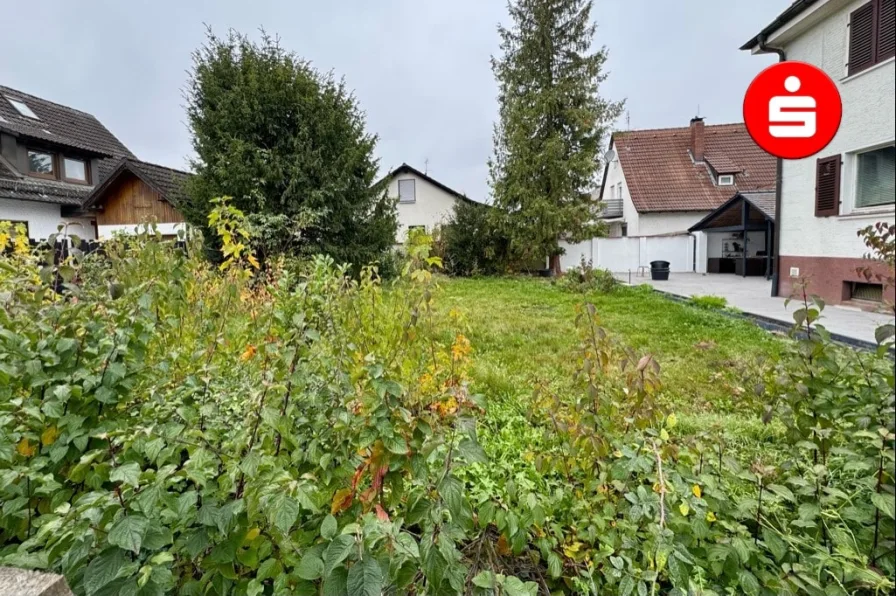 Grundstück - Ansicht - Grundstück kaufen in Nürnberg - Kleines, sonniges, kompaktes Grundstück in Nürnberg Fischbach