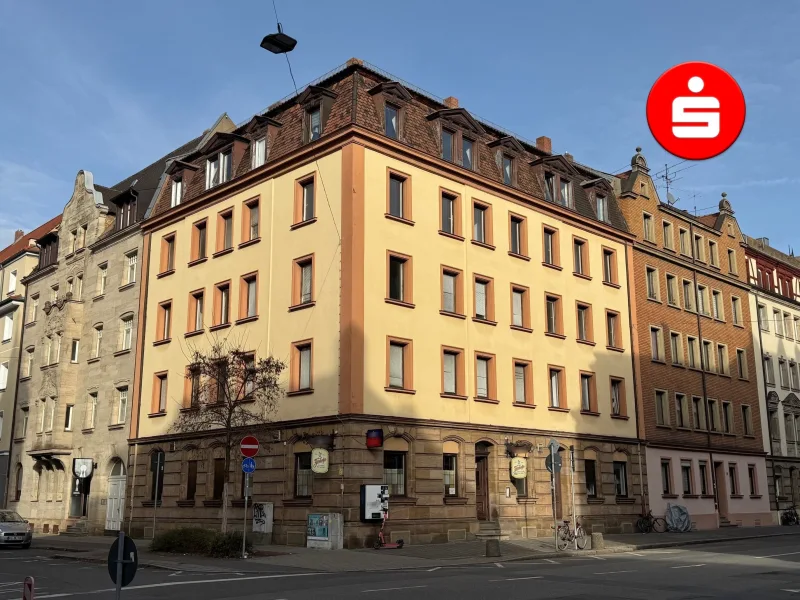 Außenansicht - Zinshaus/Renditeobjekt kaufen in Fürth - Mehrfamilienhaus mit Teilungserklärung in der Fürther Südstadt