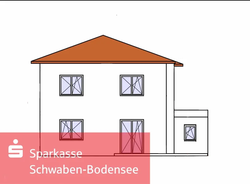 Ansicht - Haus kaufen in Salgen - Neubau "Rohbau" Einfamilienhaus Mindelheim - Salgen