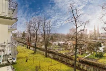 Ausblick vom Balkon