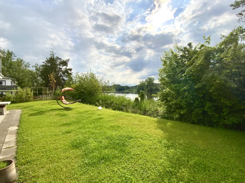 Blick auf den Weiher