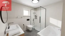 Badezimmer (Einrichtungsbeispiel / Visualisierung)