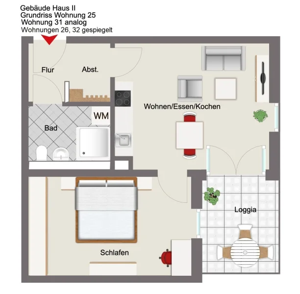 Grundriss Wohnung 25