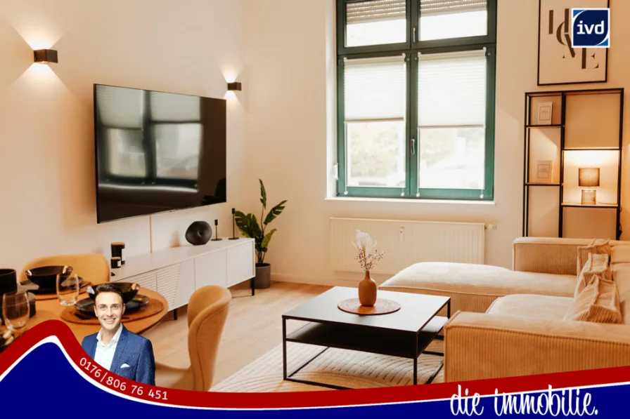 Titel - Wohnung kaufen in Magdeburg / Stadtfeld Ost - ***Serviced Apartment - provisonsfrei - möbliert - Faktor 8 - Stadtfeld Ost***