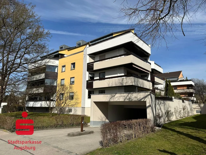 Außenansicht - Wohnung kaufen in Augsburg - gepflegte 2-Zimmer-Wohnung in ruhiger Lage