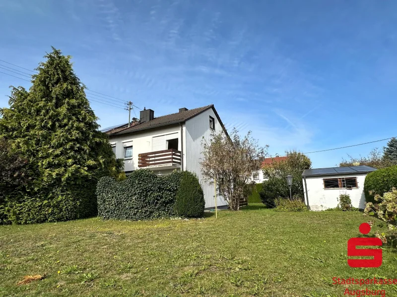 Aussenansicht - Haus kaufen in Mering - Doppelhaushälfte in ruhiger Lage