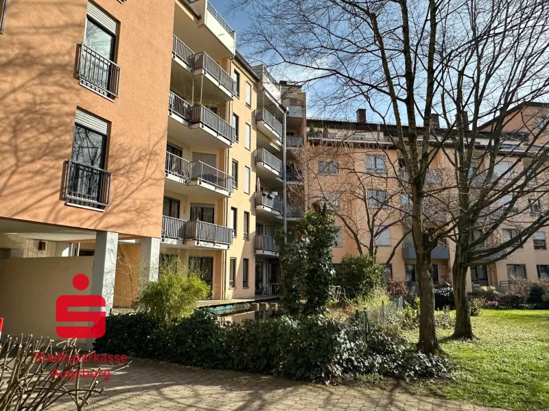Außenansicht - Wohnung kaufen in Augsburg - 2-Zimmer-Wohnung in ruhiger Lage