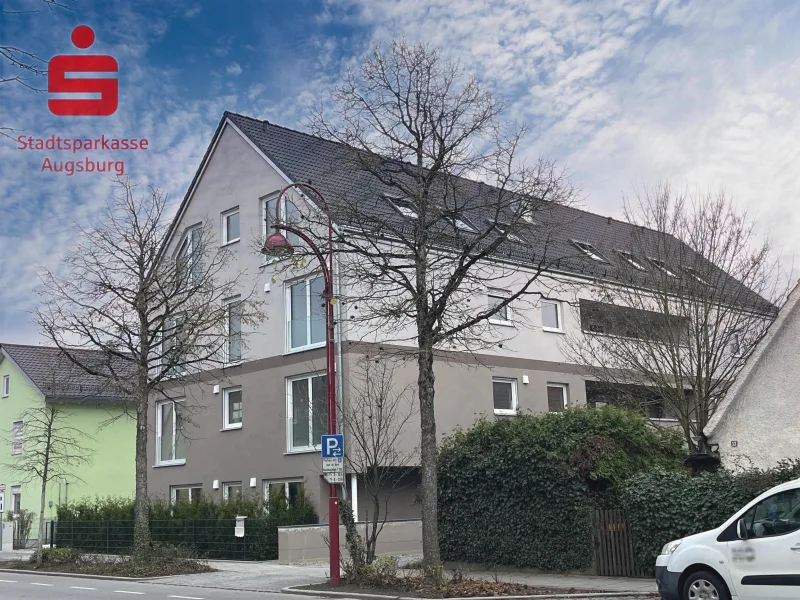 Außenansicht - Wohnung kaufen in Gersthofen - Neubau-Erstbezug: moderne 3-Zimmer-Wohnung in Gersthofen