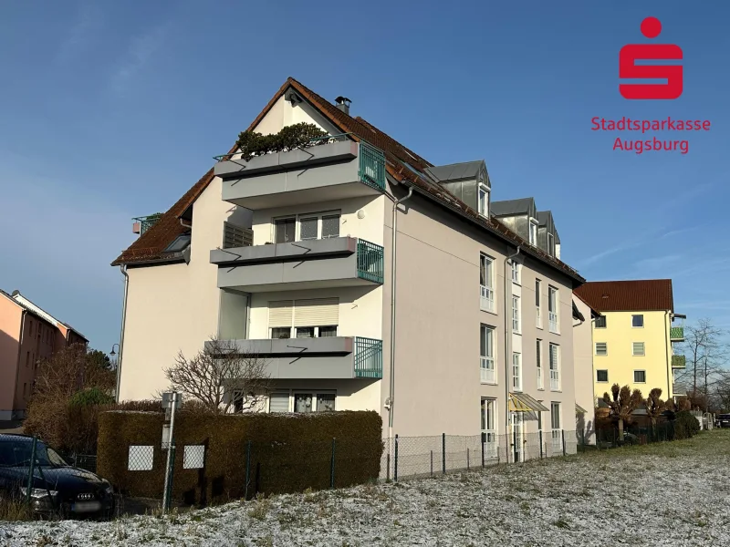 Aussenansicht - Wohnung kaufen in Gersthofen - vermietete 2-Zimmer-Wohnung mit Balkon