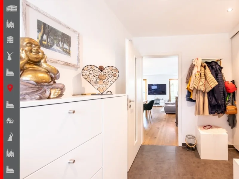 Flur - Haus kaufen in München - Umweltbewusstes Wohnen: Moderne Doppelhaushälfte mit stilvoller Ausstattung