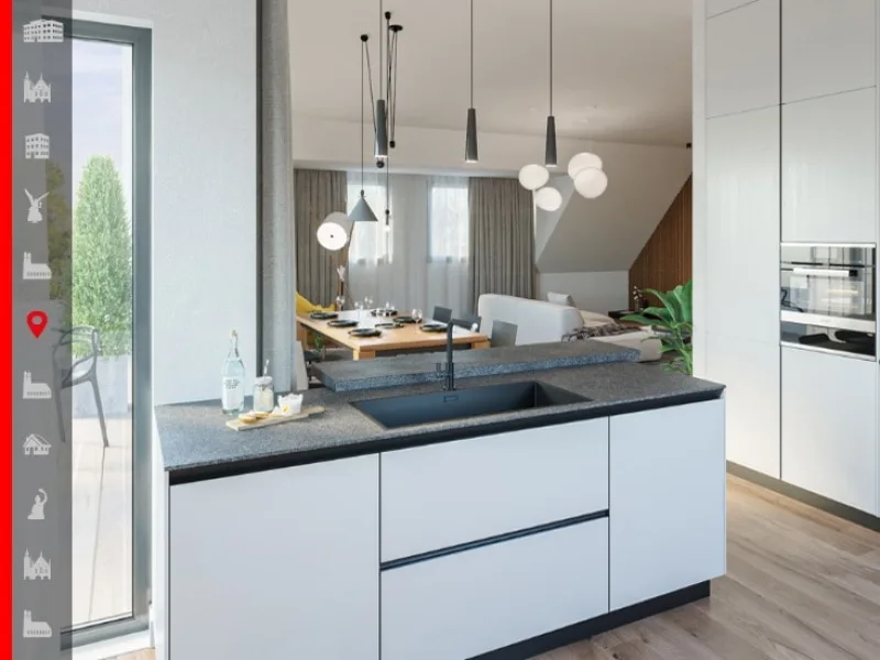 Visualisierung - Wohnung kaufen in München - Exklusives Wohnen am Landschaftschutzgebiet Hachinger Bach