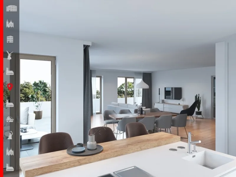 Visualisierung - Wohnung kaufen in München - WE 10: Top Kapitalanlage: 1,5 Zimmer Wohnung mit Süd-Balkon