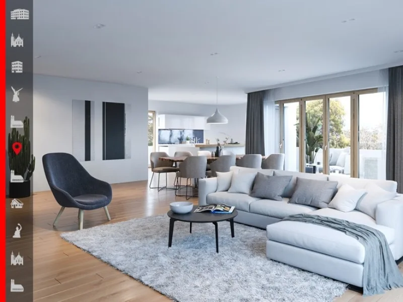 Visualisierung - Wohnung kaufen in München - WE 04: Familienfreundliche 3-Zimmer Wohnung mit ca. 80 m² Südgarten