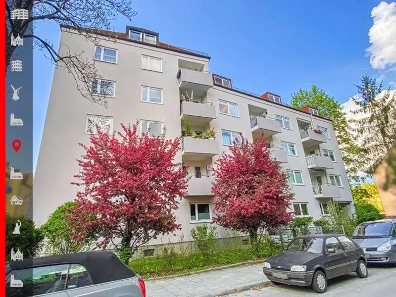 Außenansicht - Wohnung kaufen in München - Großzügig geschnittene Wohnung als solide Kapitalanlage!